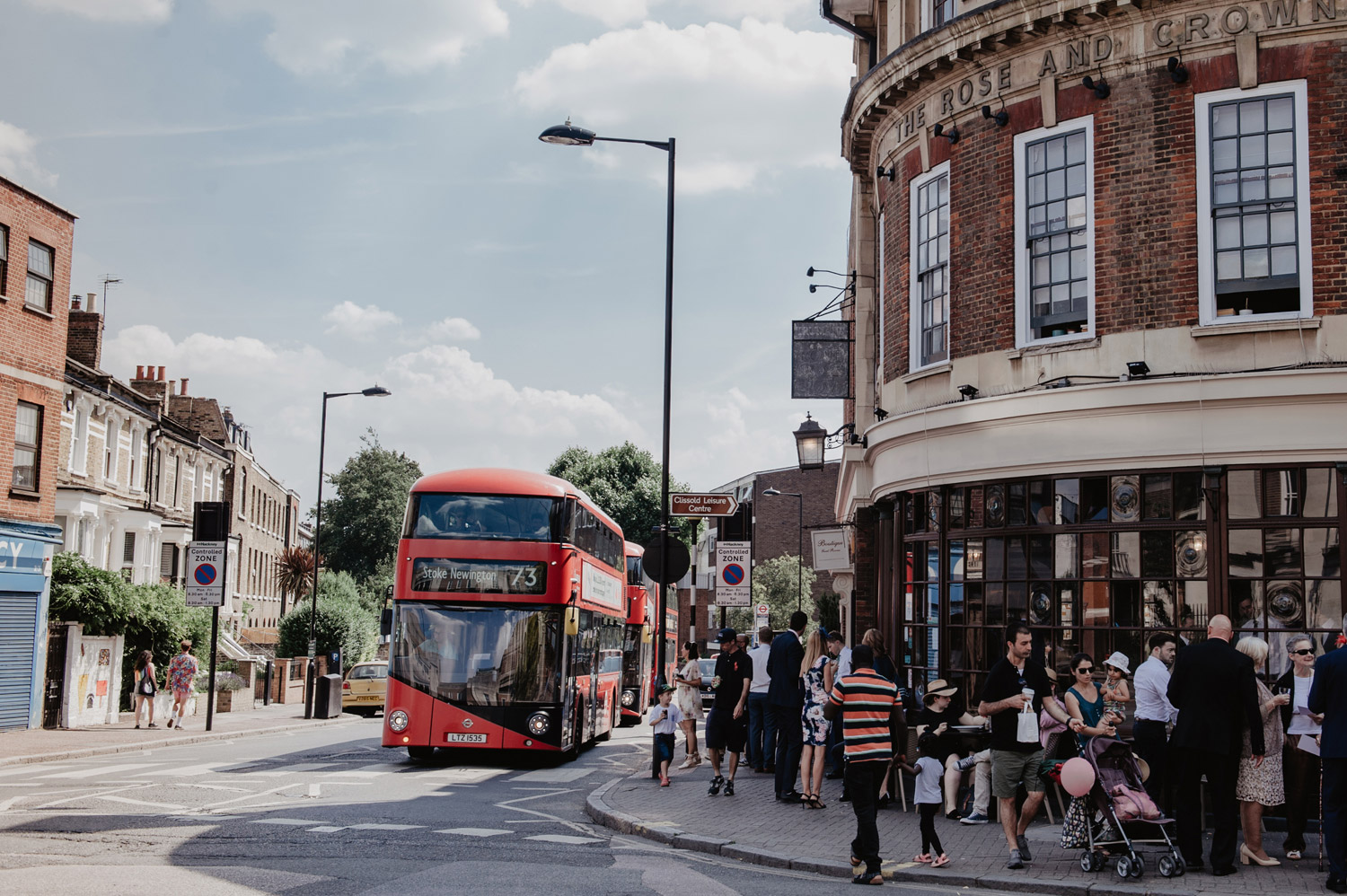 rose and crown pub wedding stoke newington