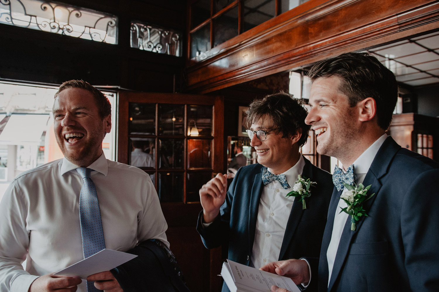 ushhers at rose and crown pub wedding stoke newington