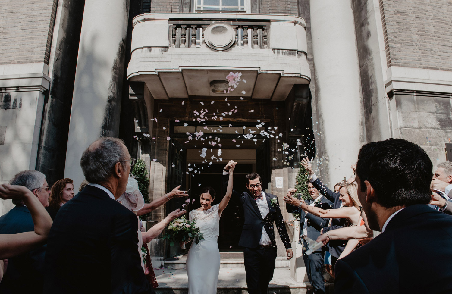 stoke newington town hall wedding confetti