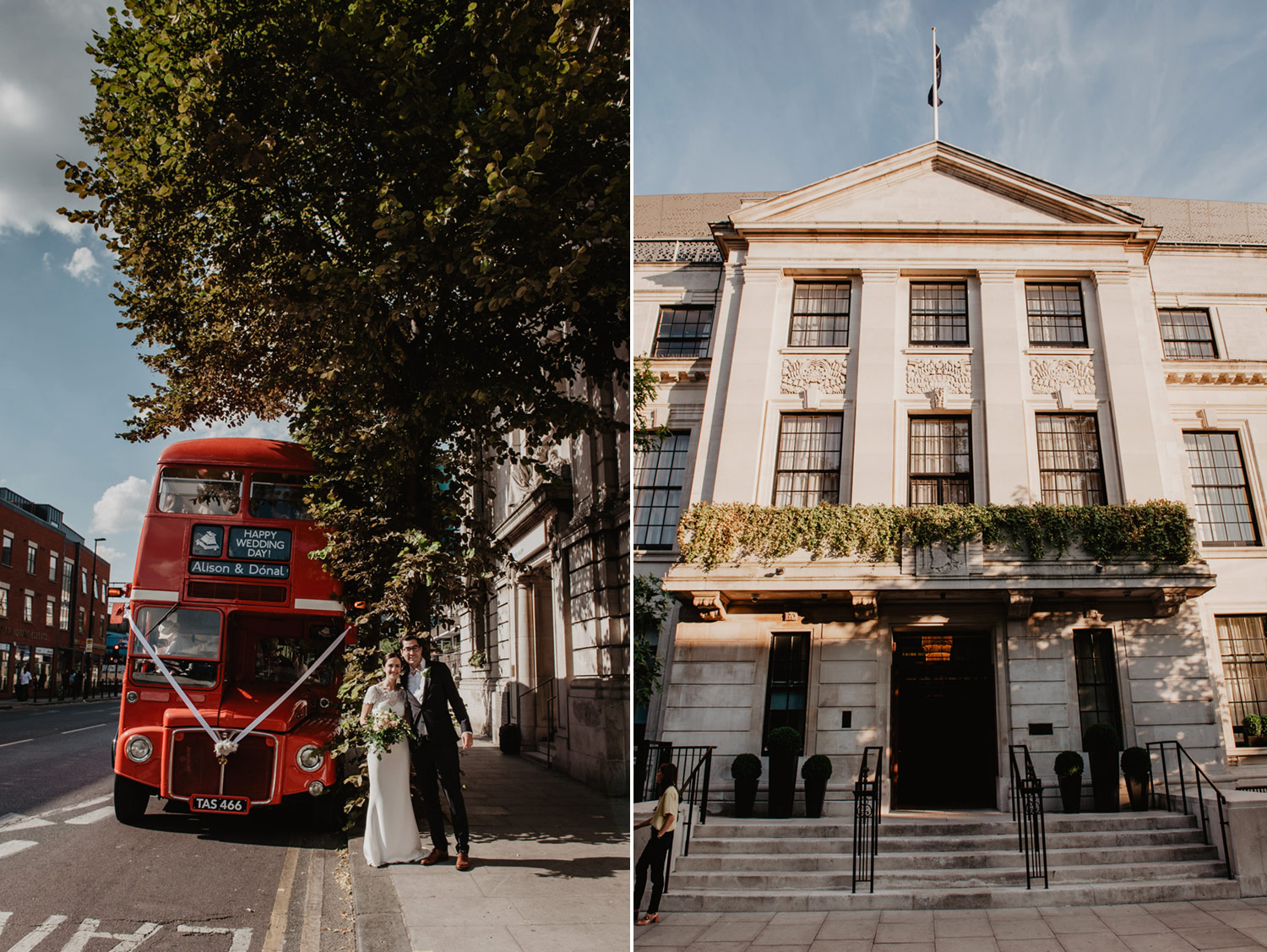 london town hall hotel wedding photography