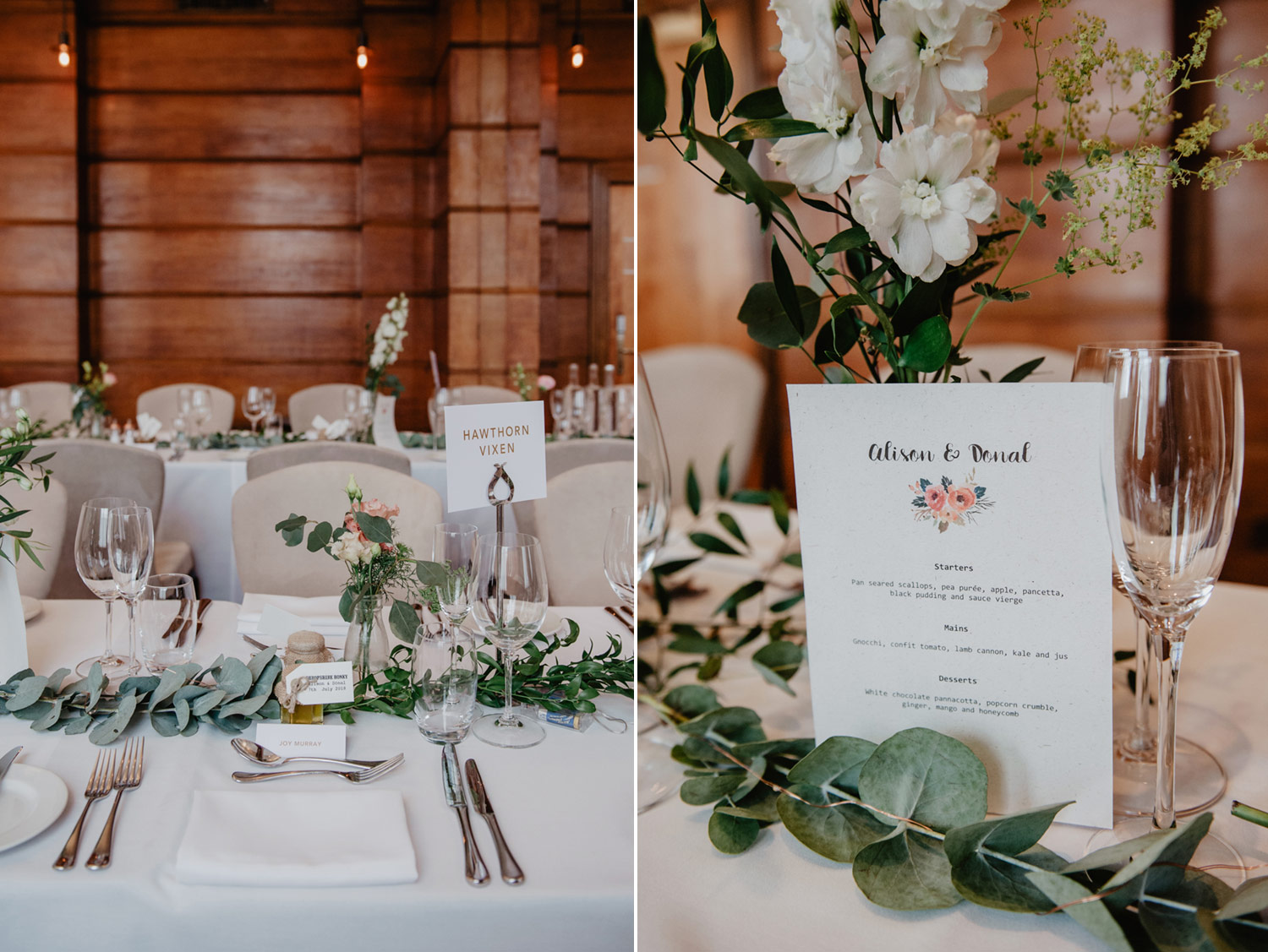 london town hall hotel wedding details midcentury modern