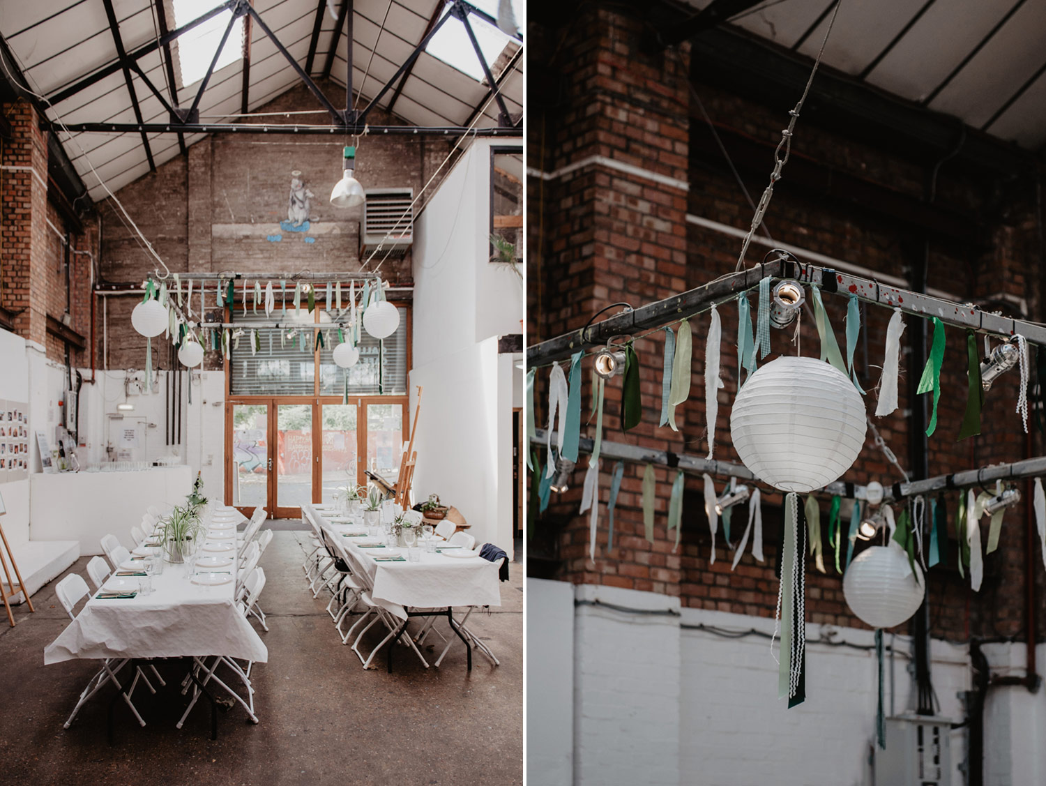 industrial minimalist hackney stour space wedding photography