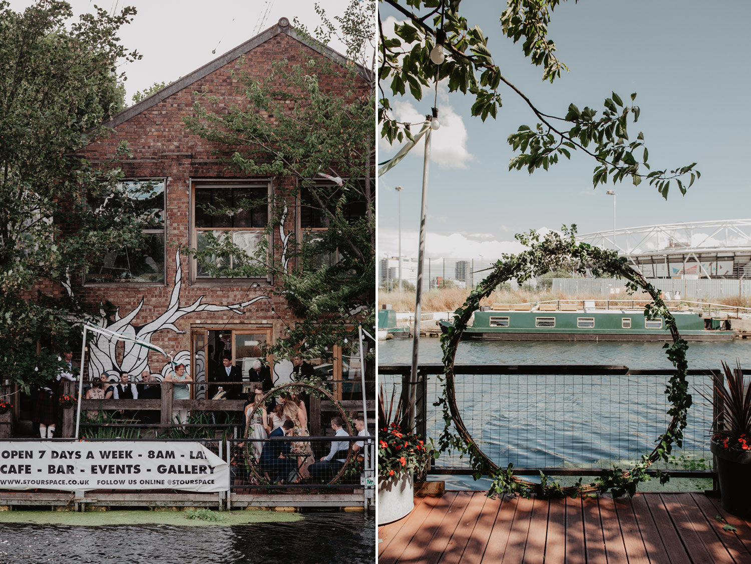 industrial minimalist hackney stour space wedding photography