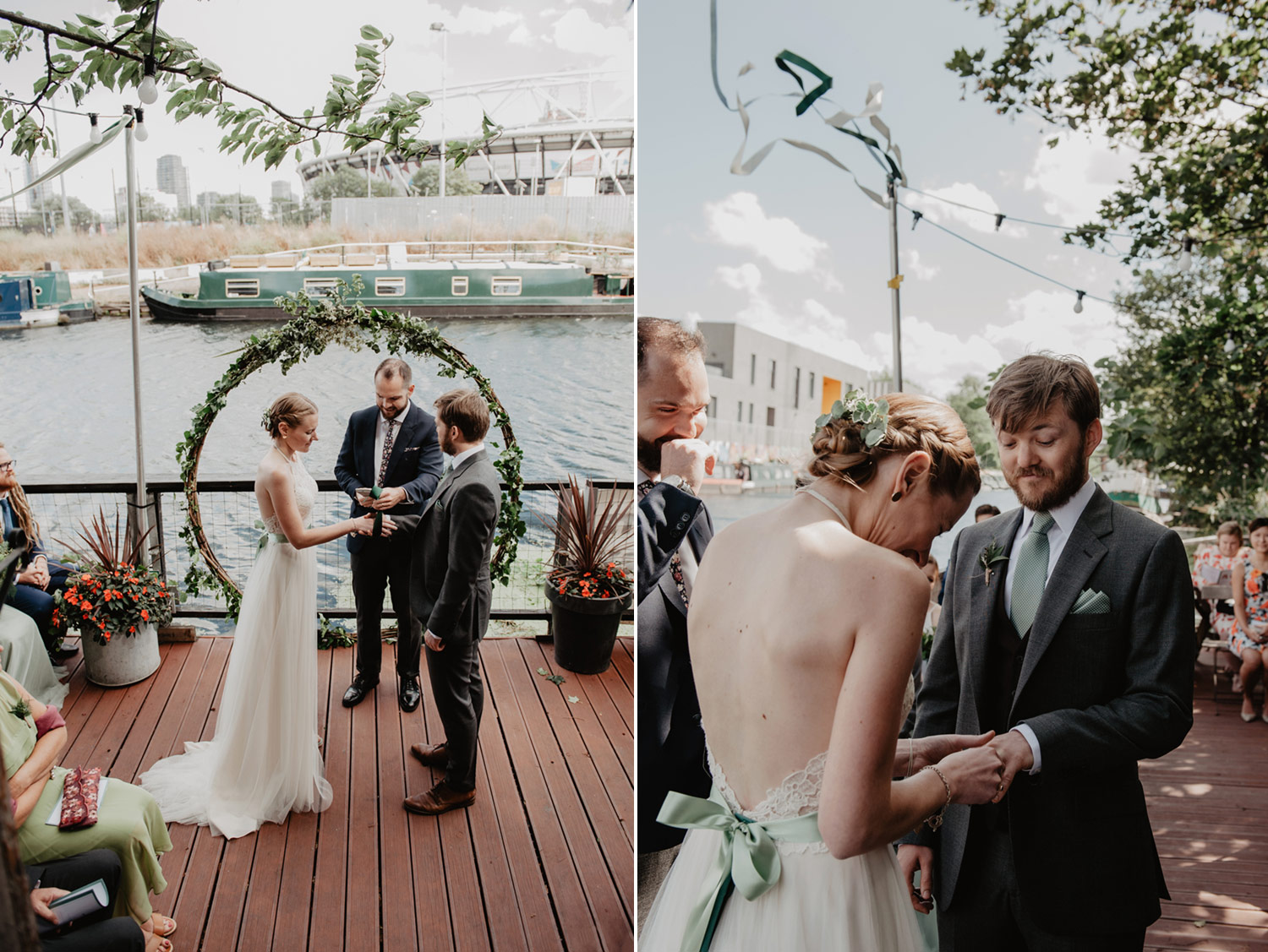 modern industrial minimalist hackney wedding stour space anne schwarz photography