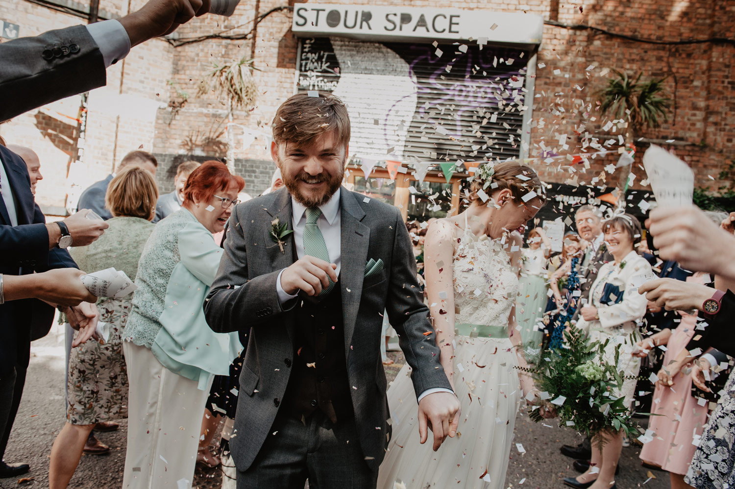 modern industrial minimalist hackney wedding stour space anne schwarz photography