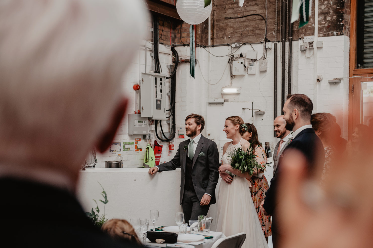 modern industrial minimalist hackney wedding stour space anne schwarz photography