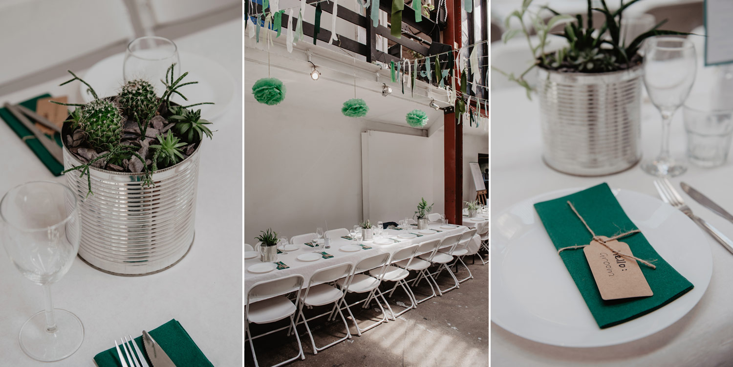 modern industrial minimalist hackney wedding stour space anne schwarz photography