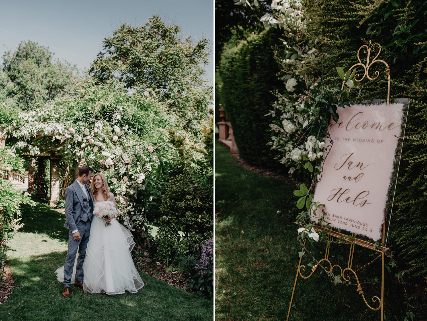 elegant hampshire cottage garden wedding