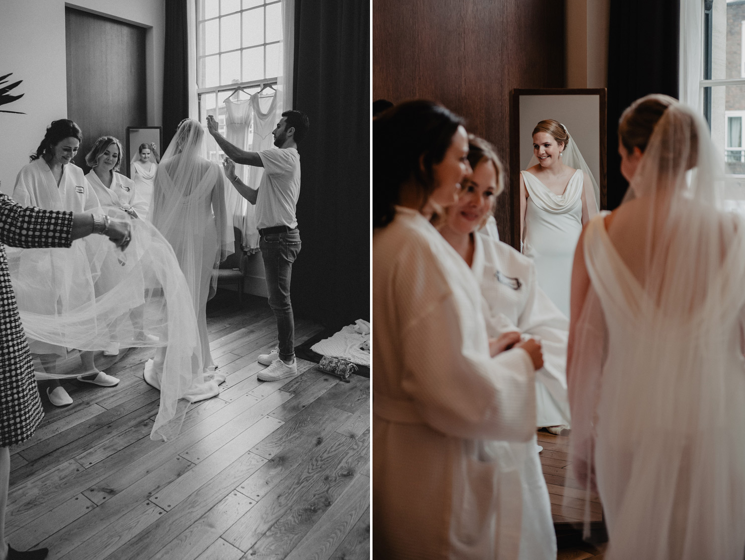 winter wedding at the london town hall hotel