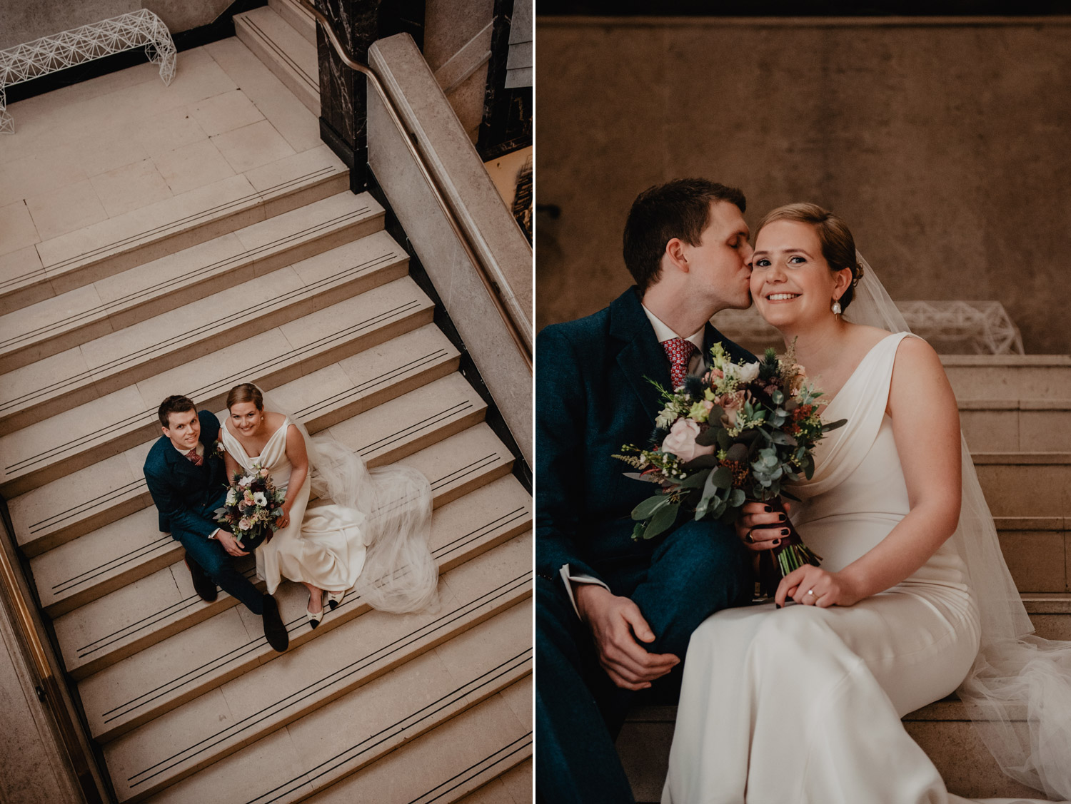 midcentury modern town hall hotel london wedding