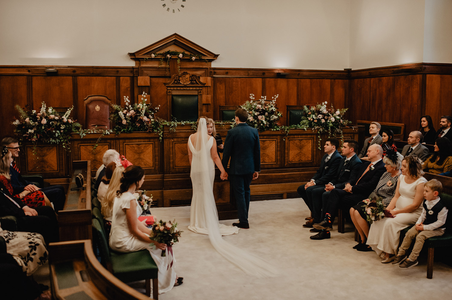 midcentury modern town hall hotel london wedding