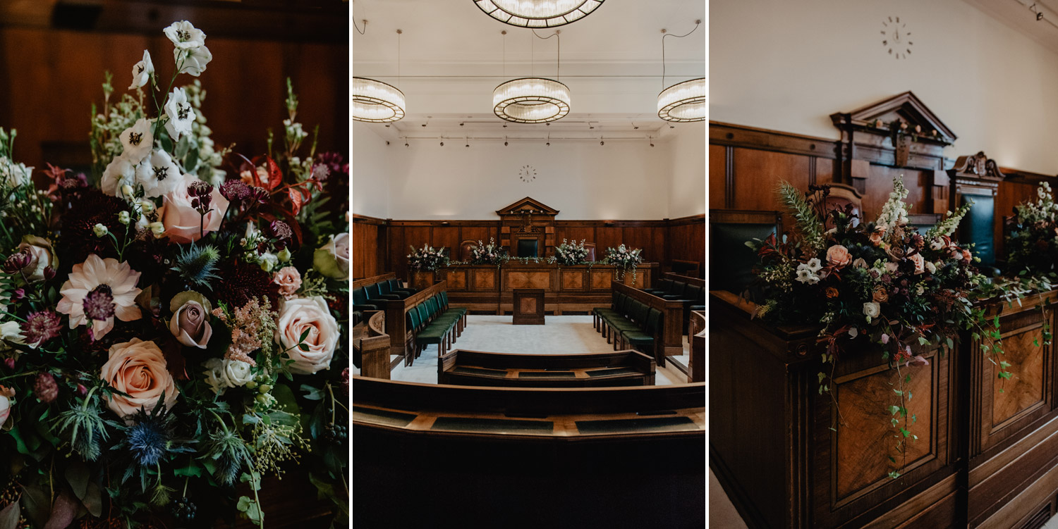 midcentury modern town hall hotel london wedding