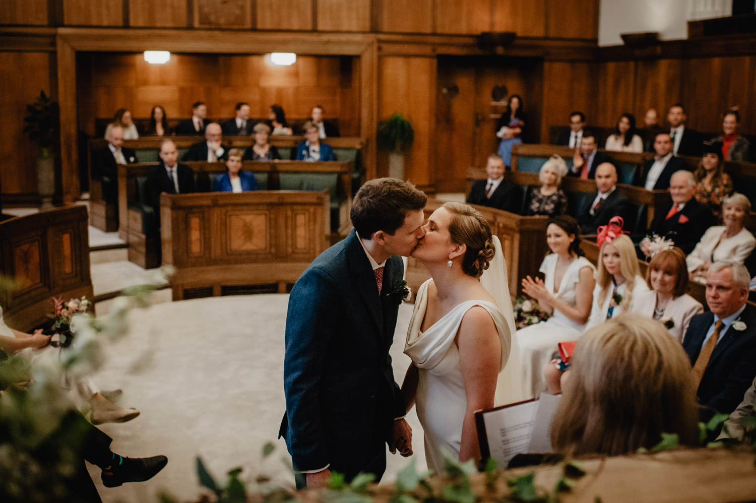 midcentury modern town hall hotel london wedding