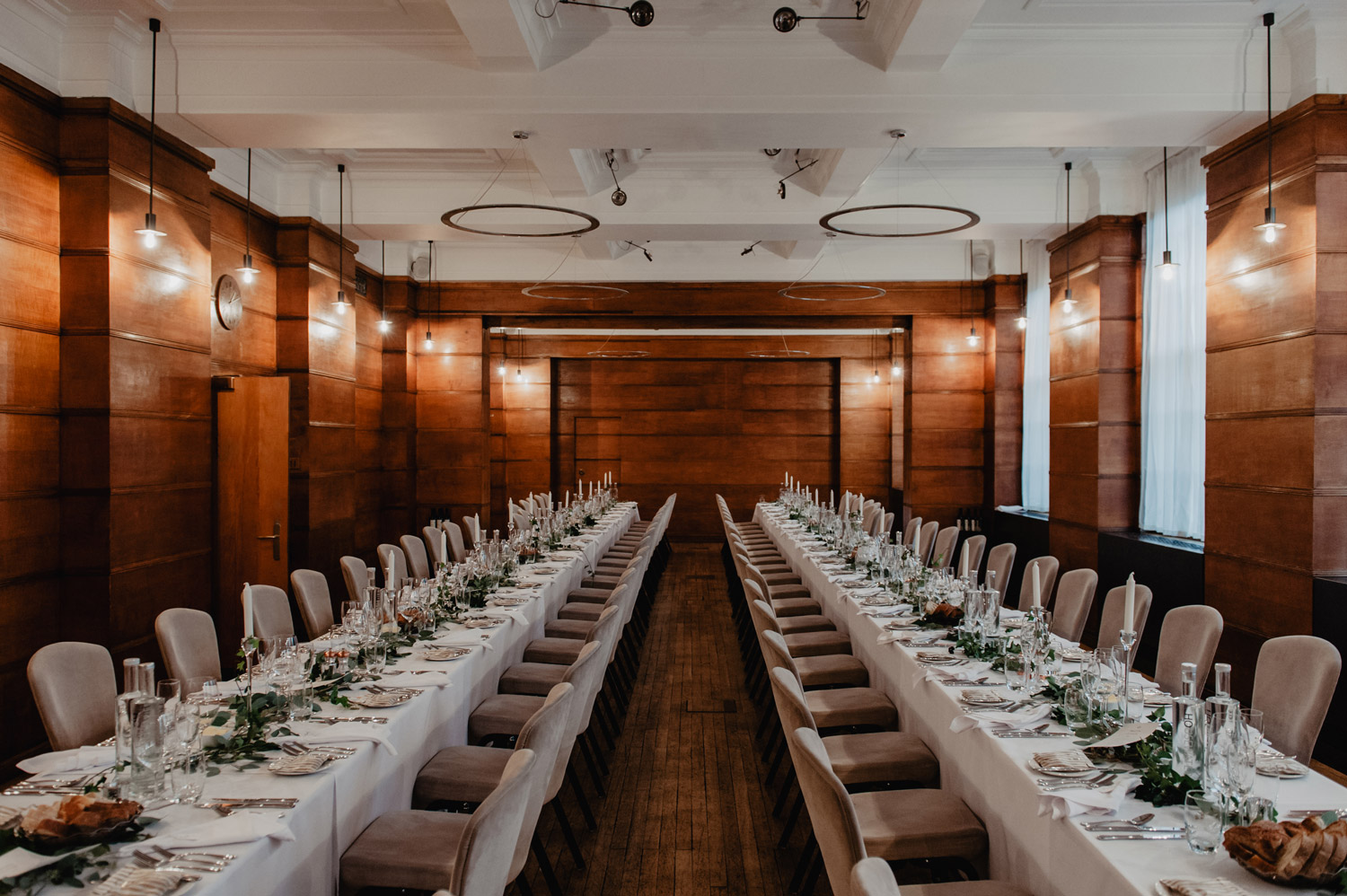 midcentury modern town hall hotel london wedding