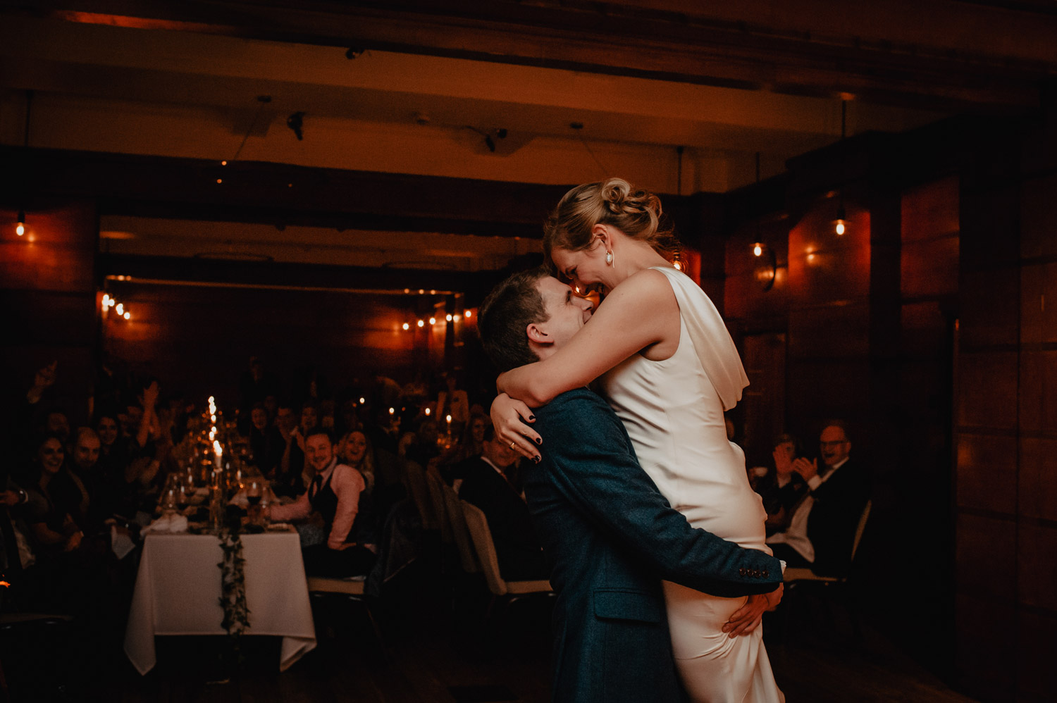 emotional moment first dance wedding photography