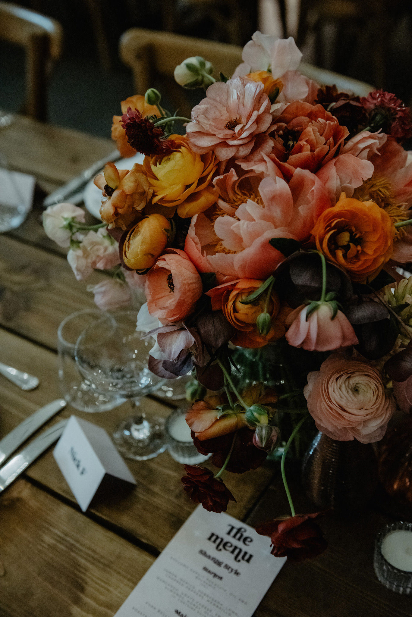 colour pop butterfly ranunculus bridal bouquet at shoreditch studios london wedding