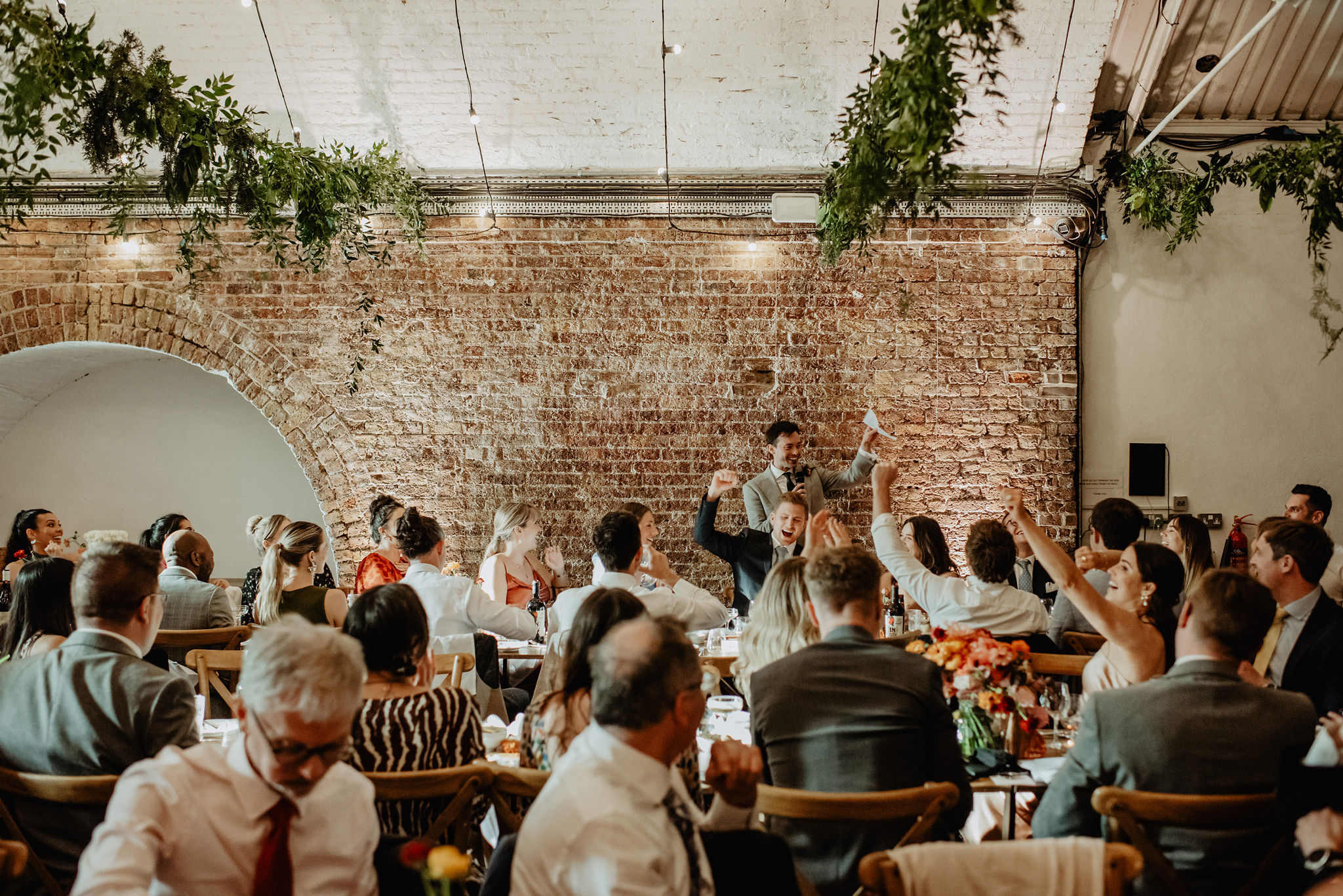 groom speech at shoreditch studios wedding